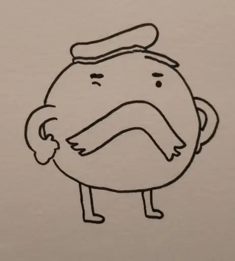 Starchy from Adventure Time winking 